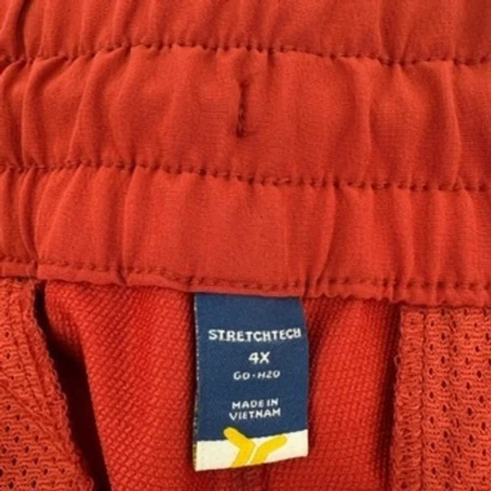 2 Old Navy Mens 4X StretchTech‎ High Rise Go-H2O 4-Way Stretch Shorts Brown Red